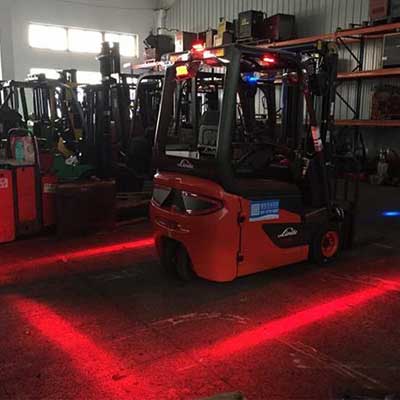 Forklift LED Red Zone Danger Warning Light