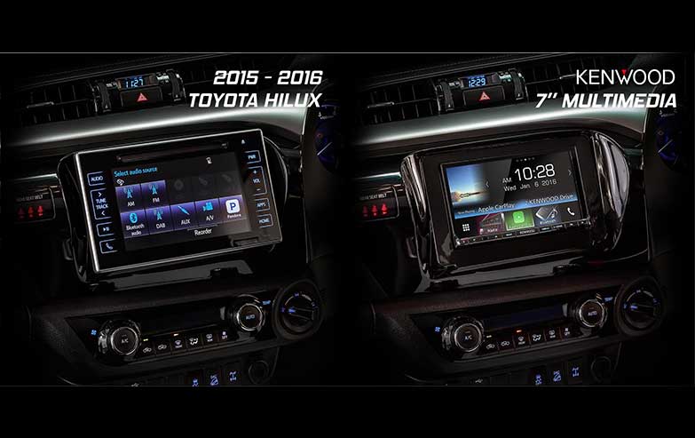 Before and After Toyota-Hilux-2015-2016-7-Inches-Multimedia Stereo Upgrade