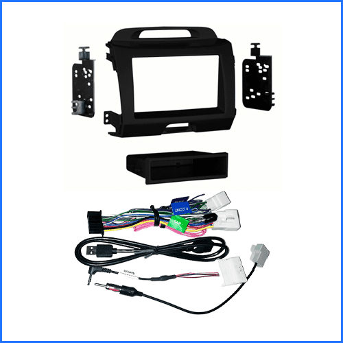 Kia Sportage 2010-2015 SL Head Unit Installation Kit-Small Clock