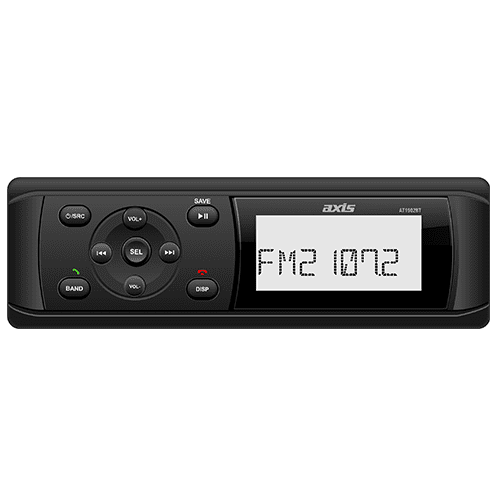 AXIS AT1902BT 12V IPX5 Marine AM/FM Radio with Bluetooth Multimedia Player