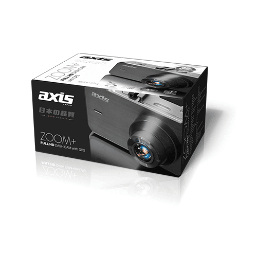 AXIS ZOOM+ Full HD 1080p Dash Cam with GPS