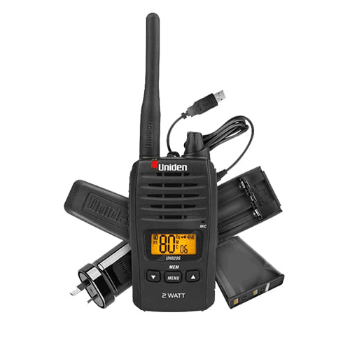 Uniden UH820S 2W UHF H-held USB Chrge