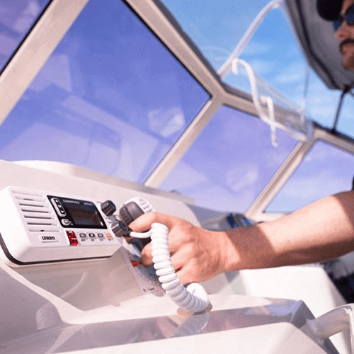 Uniden UM455VHF VHF In-Boat Marine Radio w/ Submersible Speaker