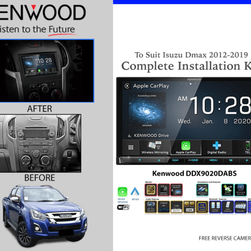 Kenwood DDX9020DABS for Isuzu Dmax 2012-2019 Car Stereo Upgrade