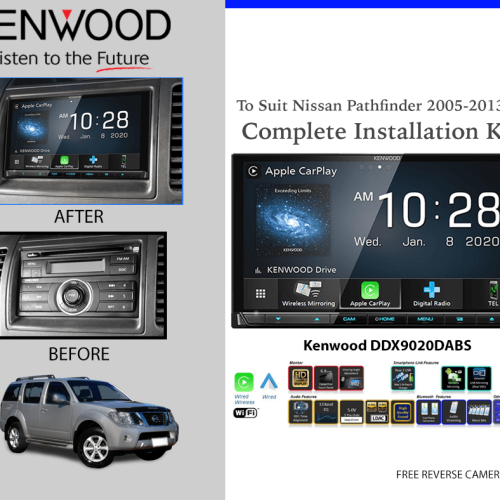 Kenwood DDX9020DABS for Nissan Pathfinder 2005-2013 R51 Stereo Upgrade