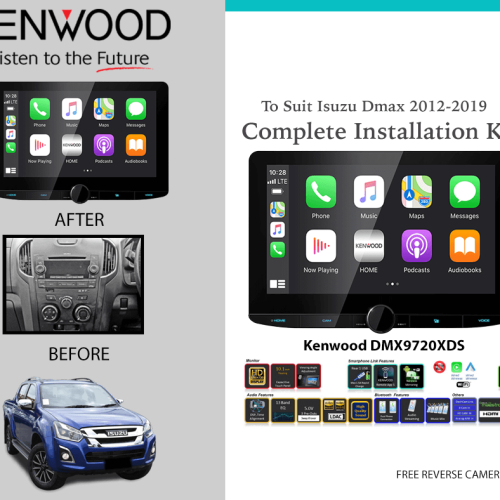 Kenwood DMX9720XDS for Isuzu Dmax 2012-2019 Car Stereo Upgrade