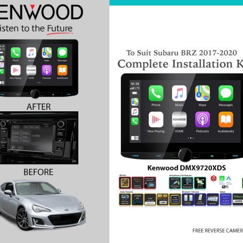Kenwood DMX9720XDS for Subaru BRZ 2017-2020 Car Stereo Upgrade