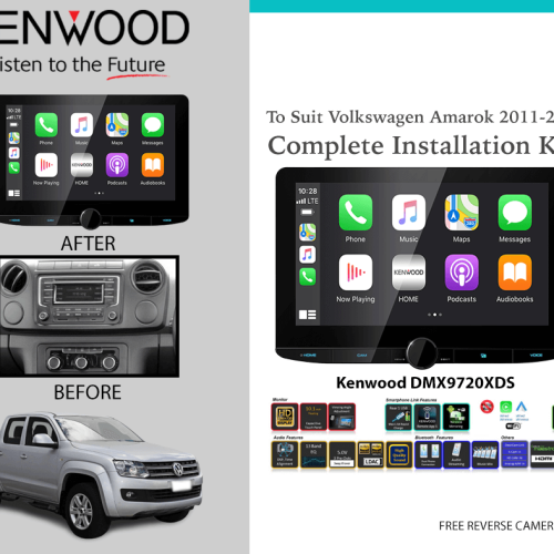 Kenwood DMX9720XDS for Volkswagen Amarok 2011-2015 Stereo Upgrade