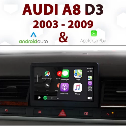 Audi A8 D3 Series [Dial] – Apple CarPlay & Android Auto Integration