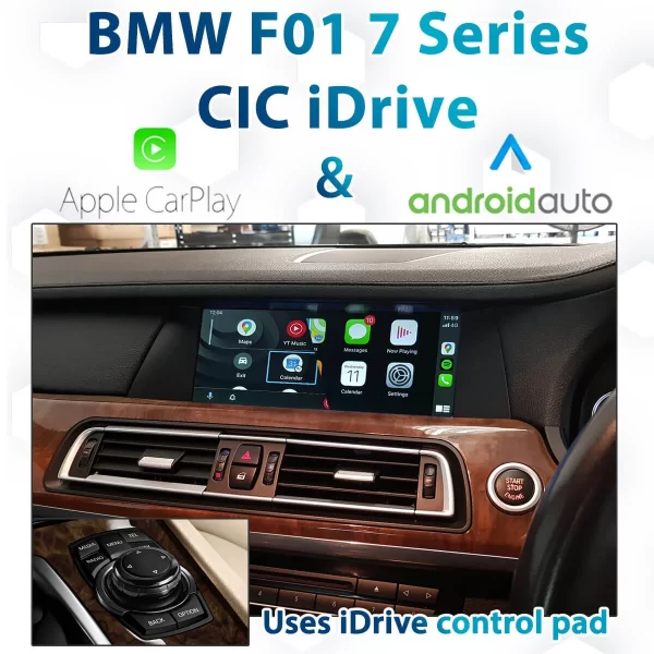 BMW F01 7 Series with CIC iDrive Apple CarPlay & Android Auto Integration