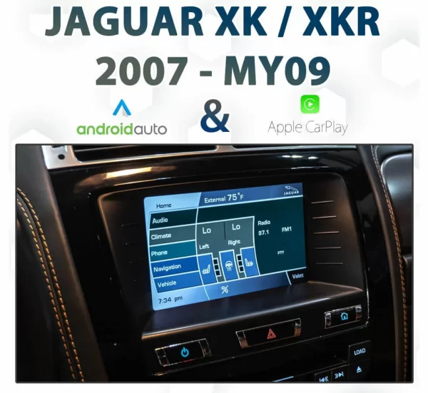 Jaguar XK/XKR (2007-MY09) X150 – Apple CarPlay & Android Auto Integration