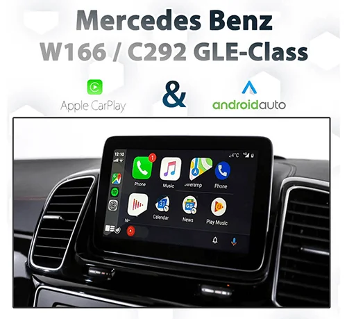 Mercedes Benz GLE-Class – Apple CarPlay & Android Auto Integration