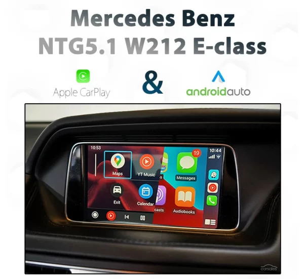 Mercedes Benz W212 E-Class – Apple CarPlay & Android Auto Integration