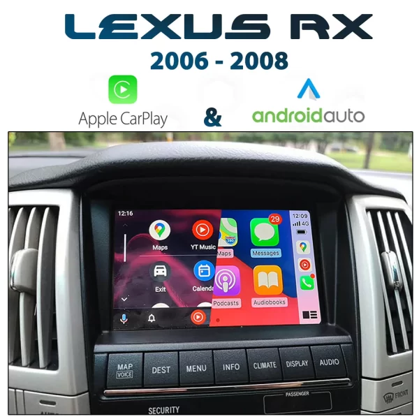 [2006-08] LEXUS RX XU30 – Apple CarPlay & Android Auto Integration