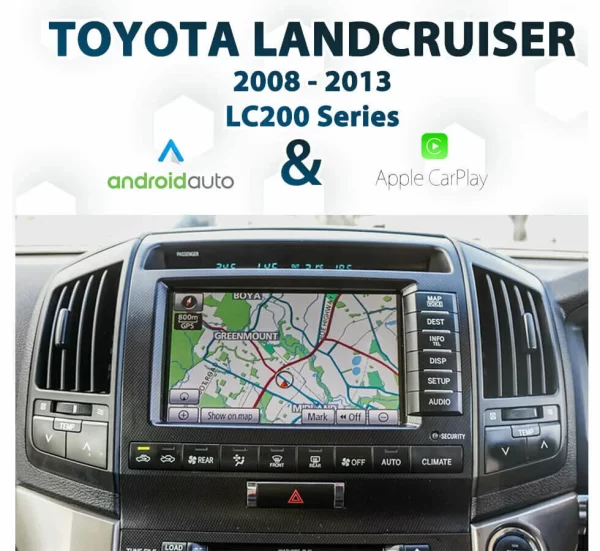 [2008-2013] Toyota Landcruiser 200 – Apple CarPlay & Android Auto Integration