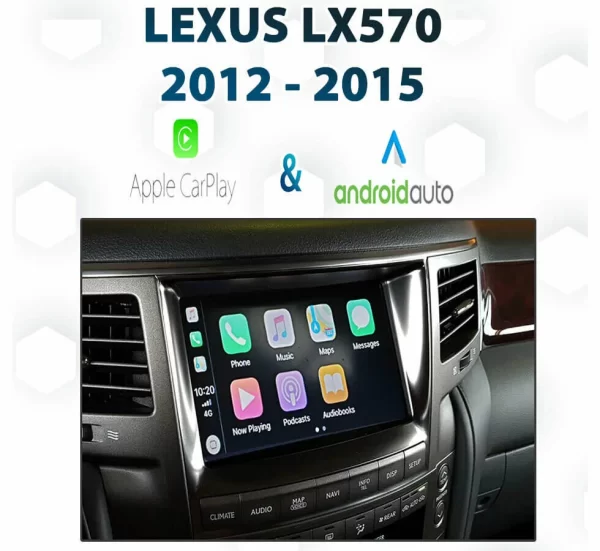 [2012-2015] Lexus LX J200 Pre-facelift Apple CarPlay & Android Auto Integration