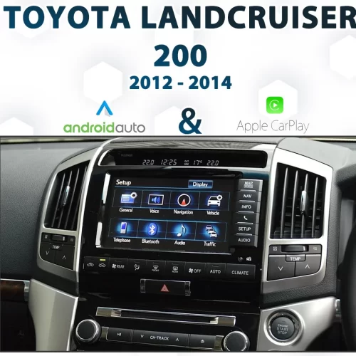 [2012-2014] Toyota Landcruiser 200 – Apple CarPlay & Android Auto Integration – Plug & Play