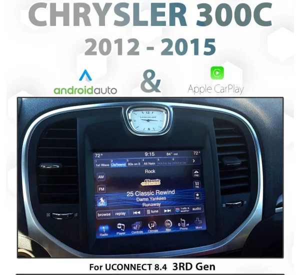[2012-2015] Chrysler 300C – Apple CarPlay & Android Auto Integration for UConnect 8.4″ 3rd Gen