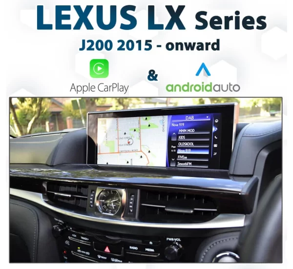 [2015+]LEXUS LX J200 Face lift – Apple CarPlay & Android Auto Integration