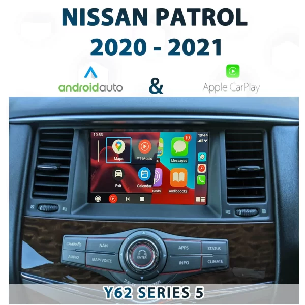 [2021-2023 Nissan Y62 PATROL / ARMADA Series 5 – Apple CarPlay & Android Auto Integration