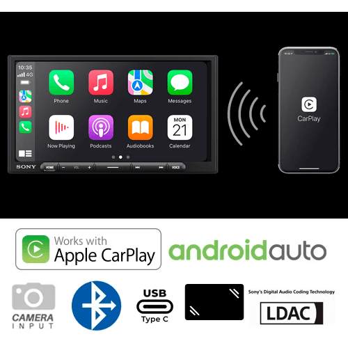 Sony XAV-AX4000 Wireless Apple Carplay & Android™ Auto Head Unit
