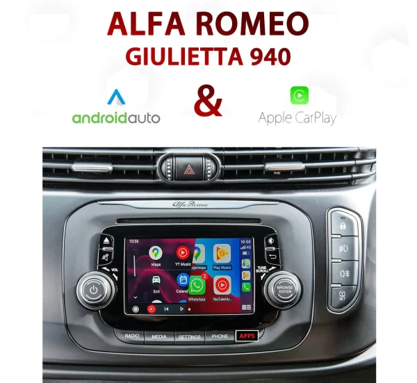 Alfa Romeo 940 Giulietta UConnect 5 inch Audio integrated Android Auto & Apple CarPlay