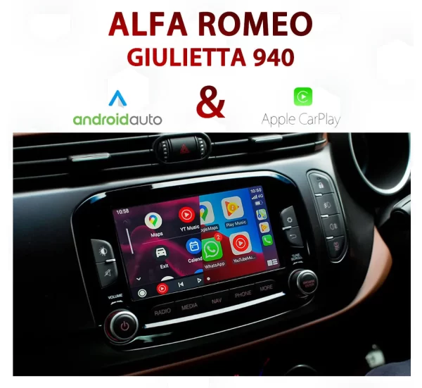 Alfa Romeo 940 Giulietta UConnect Audio integrated Android Auto & Apple CarPlay Package Kit