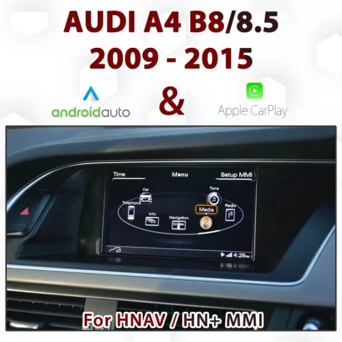 Audi A4 B8/8.5 3G MMi [TOUCH Overlay] – Apple CarPlay & Android Auto Integration