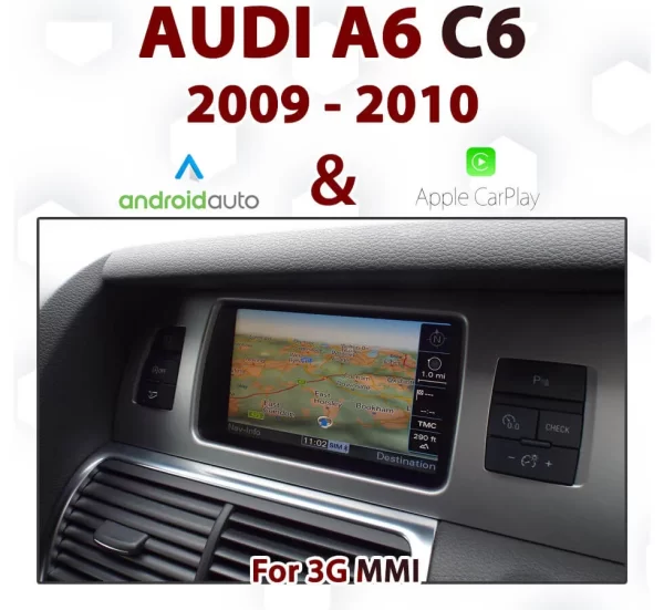Audi A6 C6 2009-2010 Touch Apple CarPlay & Android auto Integration