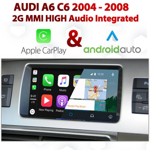 Audi A6 C6 2G MMi 2004-2008 [TOUCH] – Touch Overlay Apple CarPlay & Android Auto Integration