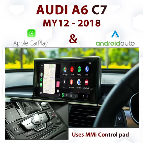 Audi A6 C7 2011-2018 – Apple CarPlay & Android Auto Integration