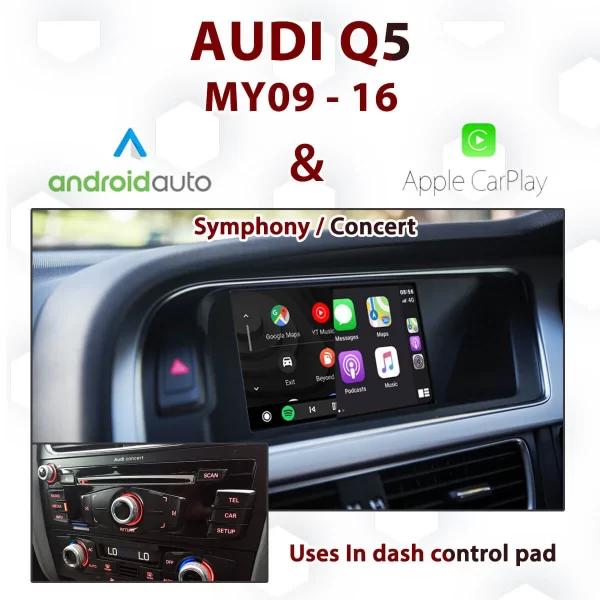 Audi Q5 Symphony & Concert [DIAL] – Apple CarPlay & Android Auto Integration