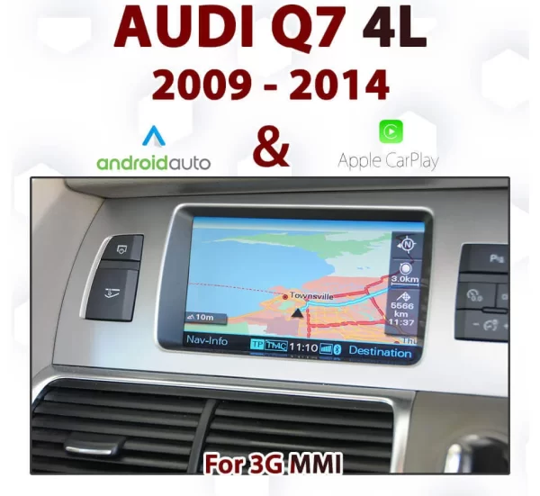 Audi Q7 4L 3G MMI TOUCH Overlay – Android Auto & Apple CarPlay Integration