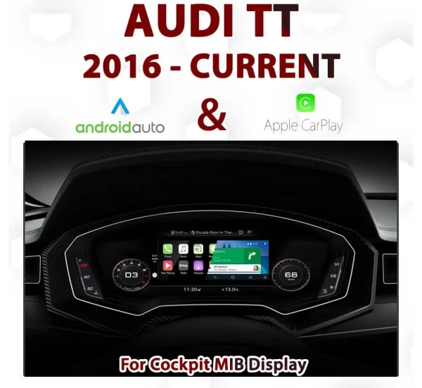 Audi TT – Apple CarPlay & Android Auto for MIB Cockpit Display