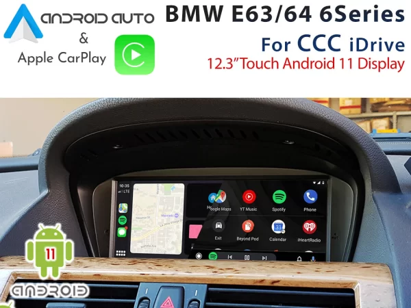 BMW 6 Series E63/64 CCC iDrive – 8.8″ Apple CarPlay & Android Auto Replacement Display