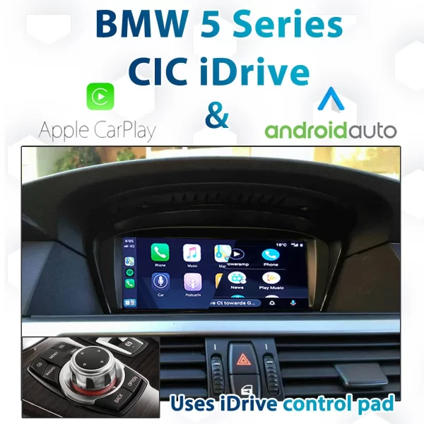 BMW E60 5 Series LCI – CIC iDrive Apple CarPlay & Android Auto Integration