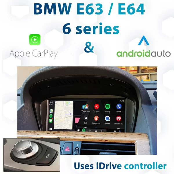 BMW E63/64 6 Series CCC iDrive Apple CarPlay & Android Auto Integration