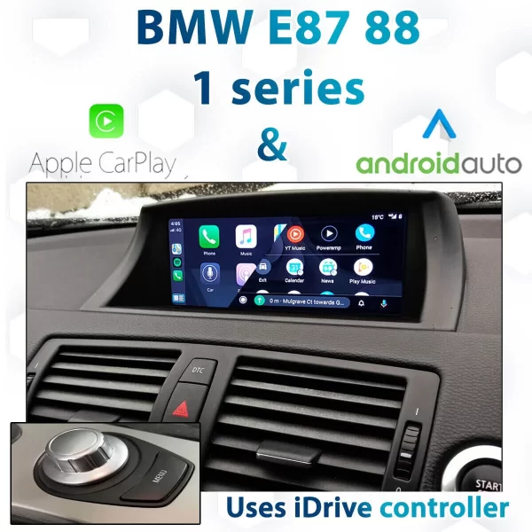 BMW E87/ E88 1 Series CCC iDrive Apple CarPlay & Android Auto Integration