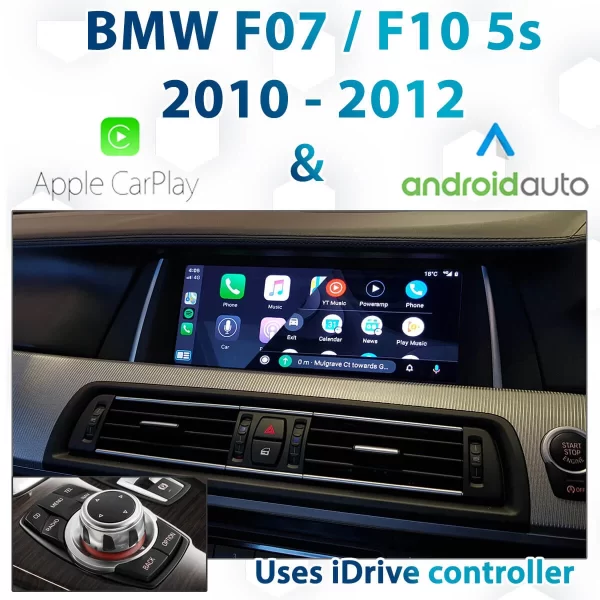 BMW F10 5 Series with CIC iDrive Apple CarPlay & Android Auto Integration