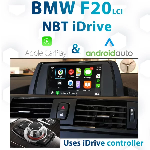 BMW F20 1 Series – NBT iDrive Apple CarPlay & Android Auto Integration