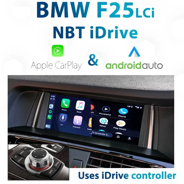 BMW F25 LCi X3 – NBT iDrive Apple CarPlay & Android Auto Integration