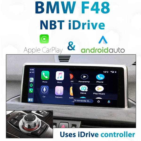 BMW F48 X1 Series – NBT iDrive Apple CarPlay & Android Auto Integration
