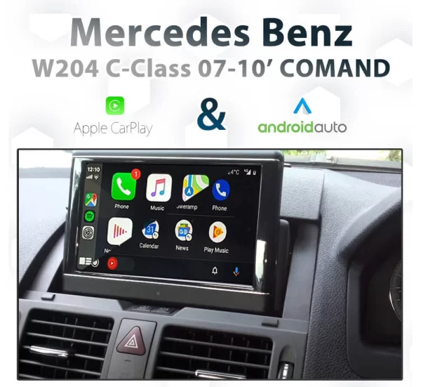 [DIAL] Mercedes Benz C-Class W204 2007 – 2010 NTG4 COMAND – Apple CarPlay & Android Auto Integration