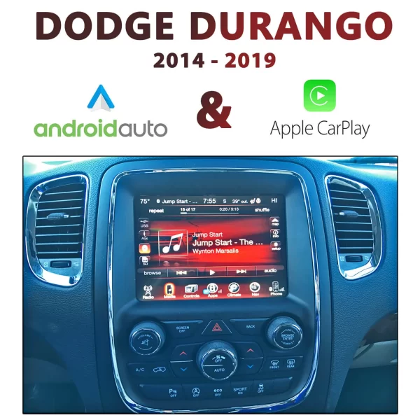 Dodge Durango 2014-18 UConnect 8.4″ Appele CarPlay & Android Auto Integration
