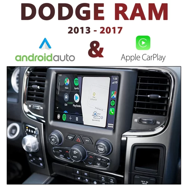 DODGE RAM 2013-MY18 – UConnect 8.4″ Apple CarPlay & Android Auto Integration