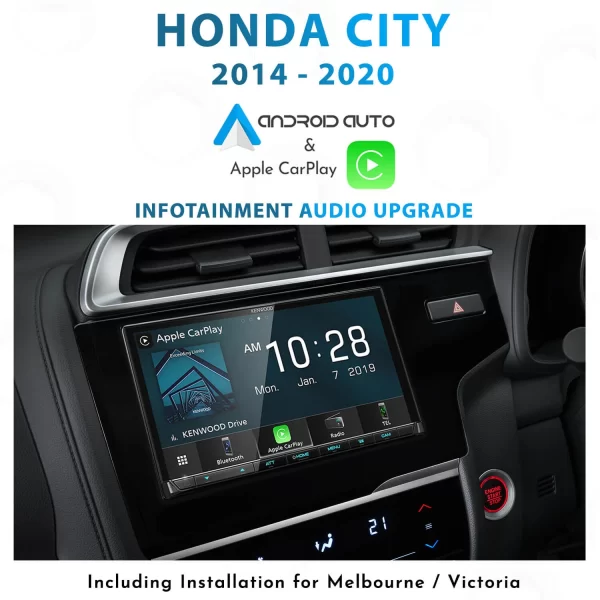 Honda City- Apple CarPlay & Android Auto audio Upgrade