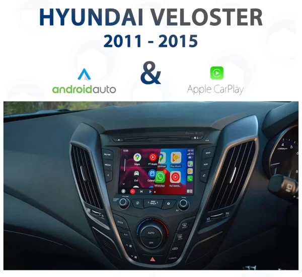 Hyundai Veloster 2011-2015 – Apple CarPlay & Android Auto Integration