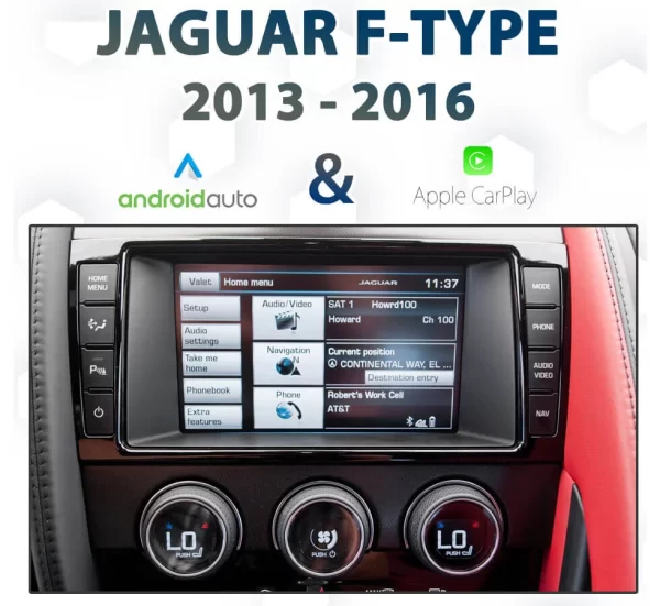 Jaguar F-TYPE 2014-2016 IAM2.1 Audio Integrated Apple CarPlay & Android Auto