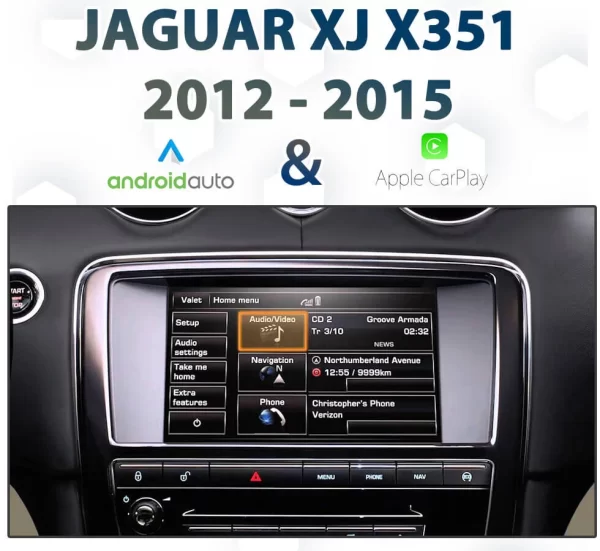 Jaguar XJ 2012-2015 IAM2.1 Audio Integrated Apple CarPlay & Android Auto