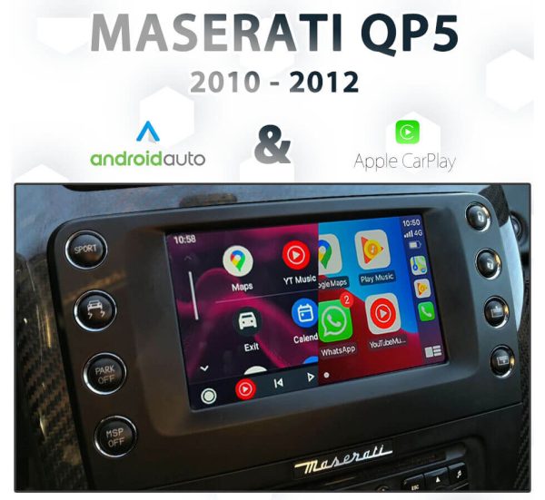 Maserati Quattroporte Mk5.5 2010-2012 – Apple CarPlay & Android Auto Integration